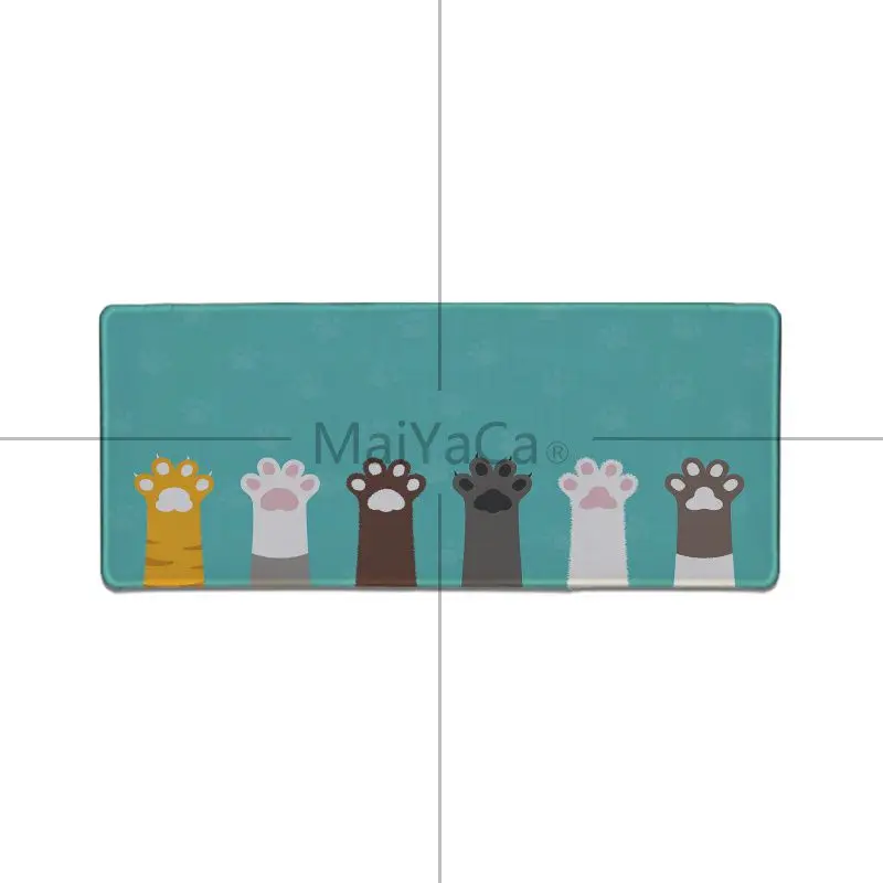 

MaiYaCa New Design Cute Cats paw pattern gamer play mats Mousepad Large Gaming Mouse Pad Lockedge Mouse Mat Keyboard Pad