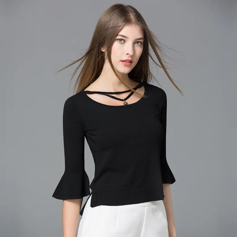 Autumn Winter Sweater Women 2017 Knit High Elastic Jumper Sweaters And Pullovers Female Tricot Pull Femme Tops | Женская одежда
