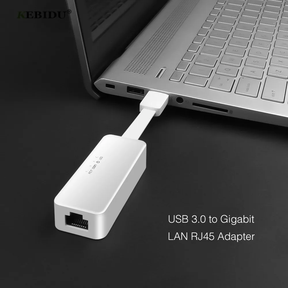

KEBIDU USB Ethernet адаптер USB 2,0/3,0 100 Мбит/с гигабитный RJ45 Lan USB сетевой конвертер для компьютера ноутбука
