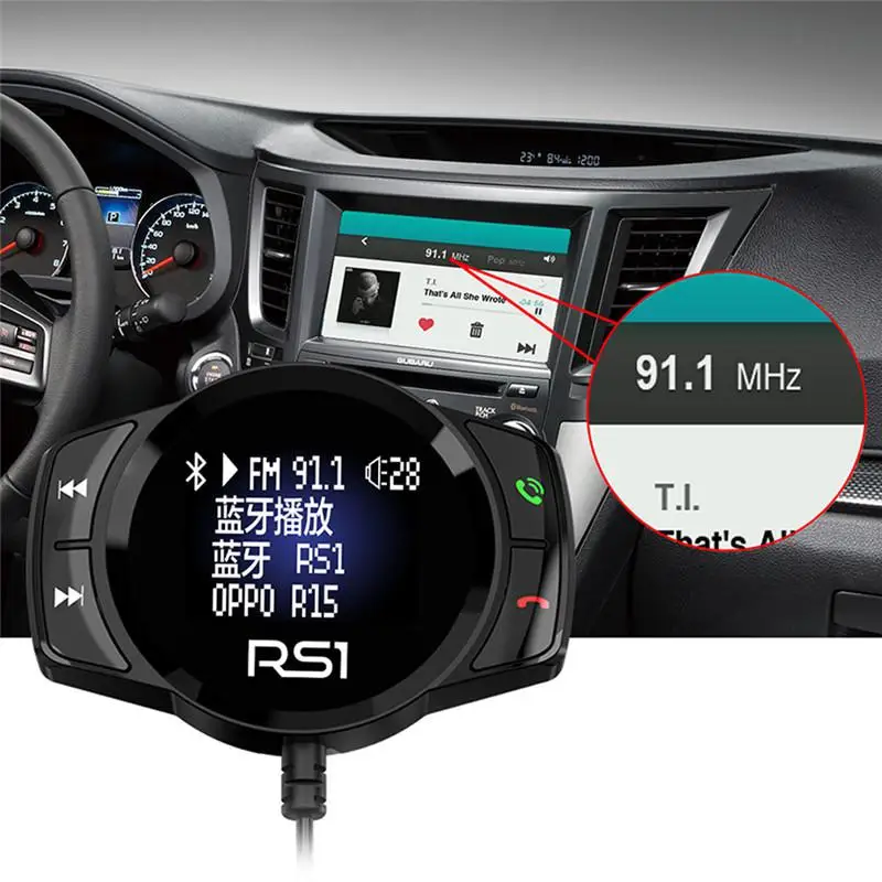 Универсальный Bluetooth Hands Free автомобильный fm передатчик стерео Авто MP3 плеер аудио