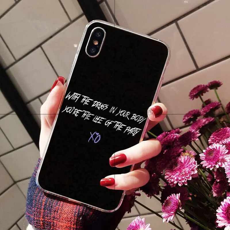Мягкий силиконовый чехол для телефона Ruicaica The Weeknd xo Apple iPhone 8 7 6 6S Plus X XS MAX 5 5S SE XR |