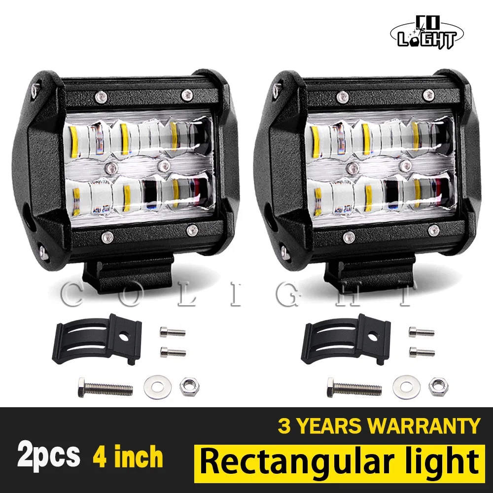 Светодиодная балка CO LIGHT 1 пара противотуманные фары 9D 4 дюйма для автомобилей Uaz 4X4
