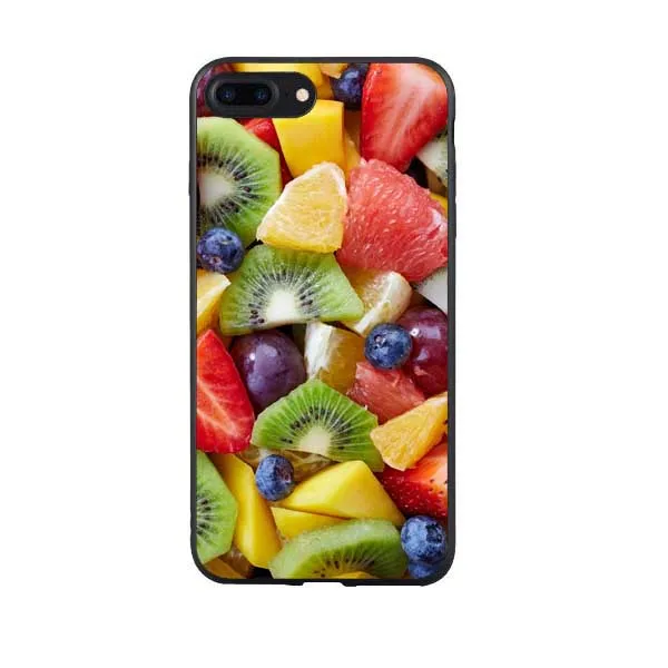 Модный мягкий силиконовый чехол для телефона с принтом фруктов и овощей iPhone 7 Plus 8