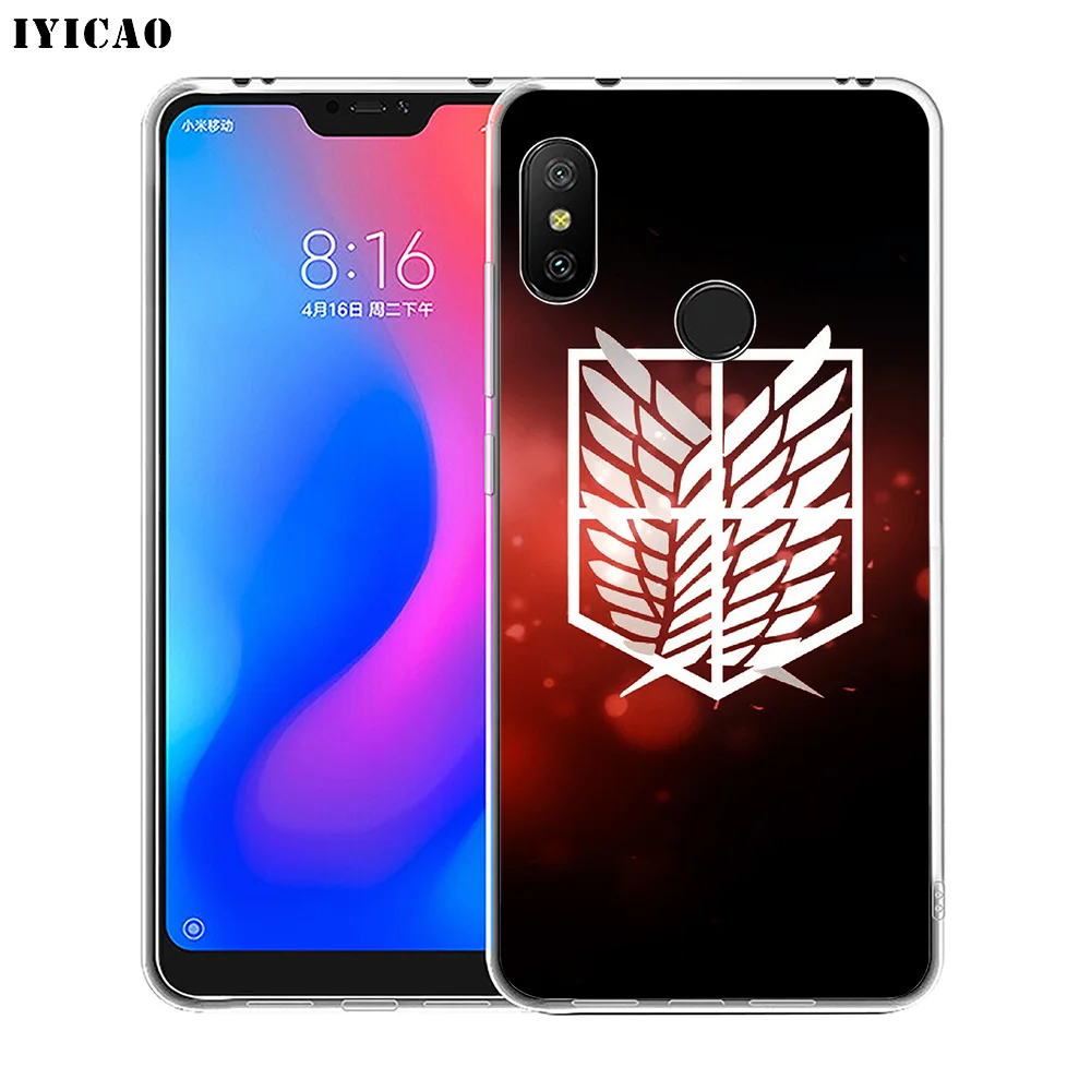 IYICAO Attack On Titan Logo Soft Silicone Phone Case for Xiaomi Redmi 4A 5A 6A Note 7 6 5 Pro Plus 4X Prime Cover | Мобильные