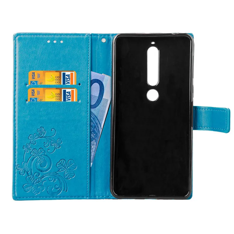 Кожаный чехол бумажник с узором в виде сердечек для huawei mate 20 lite Honor 9 10 P20 pro Y5 Y6 Y7 prime