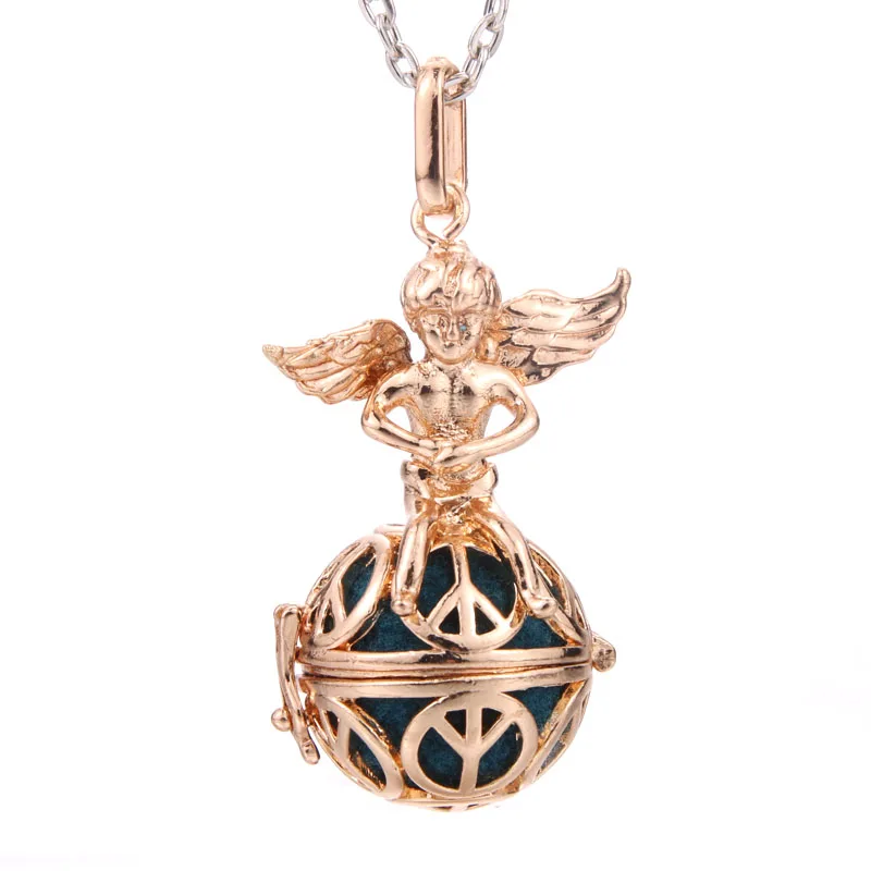 N2291-gold Новинка, серебряное ожерелье для ароматерапии, подвеска, ювелирные изделия, открытый медальон, ожерелье, диффузор эфирного масла, духи, ароматические ожерелья - Окраска металла: N2291-gold