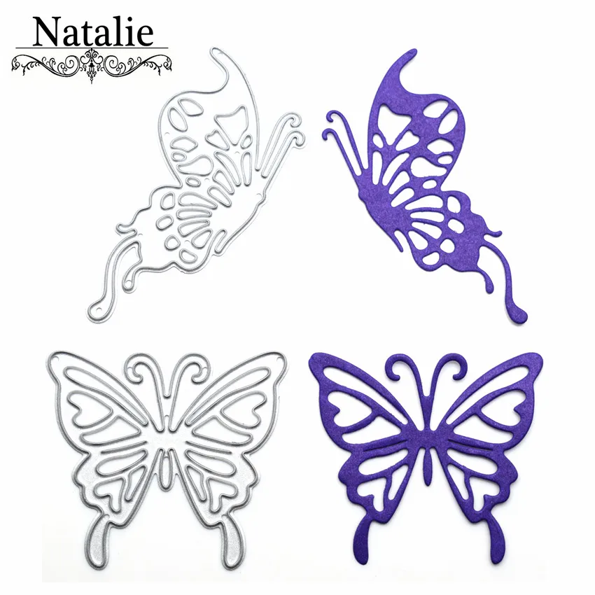 2 шт./компл. с металлической бабочкой режущие штампы для скрапбукинга Самодельные