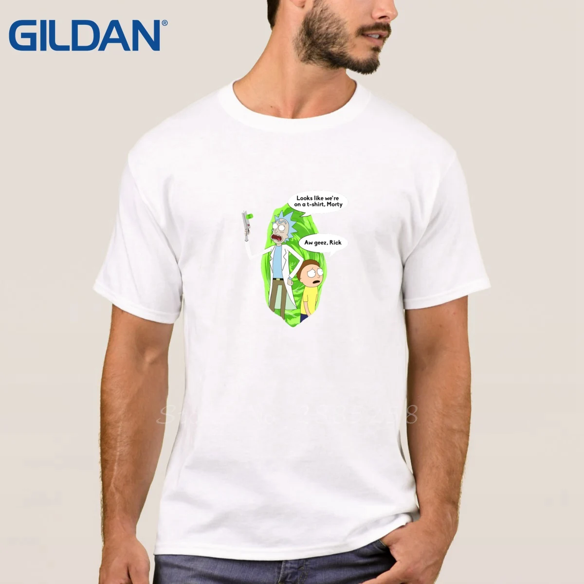 Hip T-Shirts Men Ripple Junction Rick And Morty Ship Dumping Gray Tee Shirts Cotton Animal | Мужская одежда