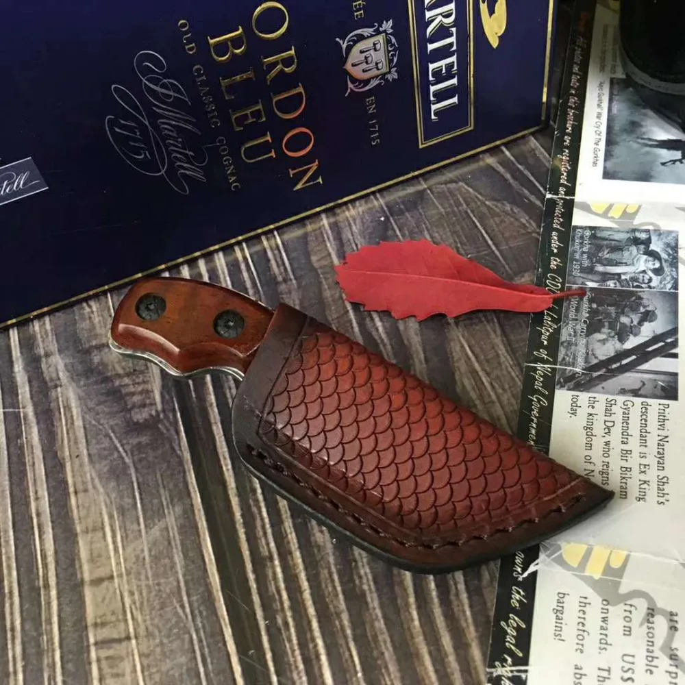 Мини охотничий нож с Дамасским стальным лезвием Дамасские Ножи