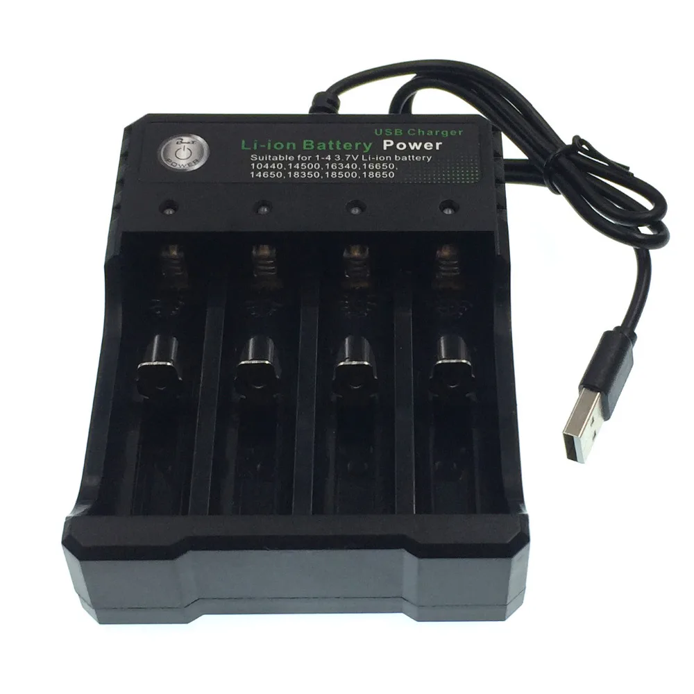 Новинка 18650 V 3 7 зарядное устройство литий-ионный аккумулятор USB независимая