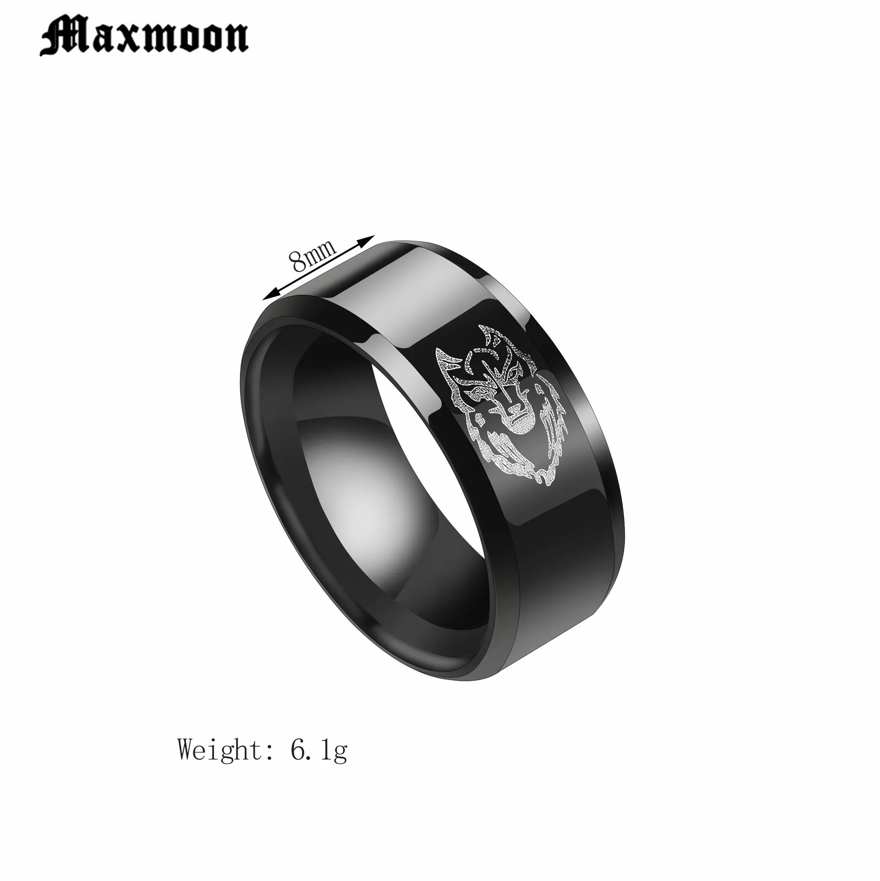 Мужское кольцо с головой льва Maxmoon ювелирное изделие из нержавеющей стали в стиле