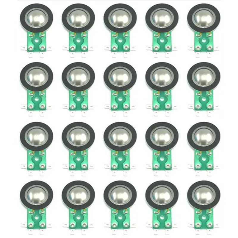 20 шт. сменная диафрагма для 25 5 мм 4 Fostex/Heppner N30 025N08 025H27 025H30 Титан 8Ohm|Аксессуары