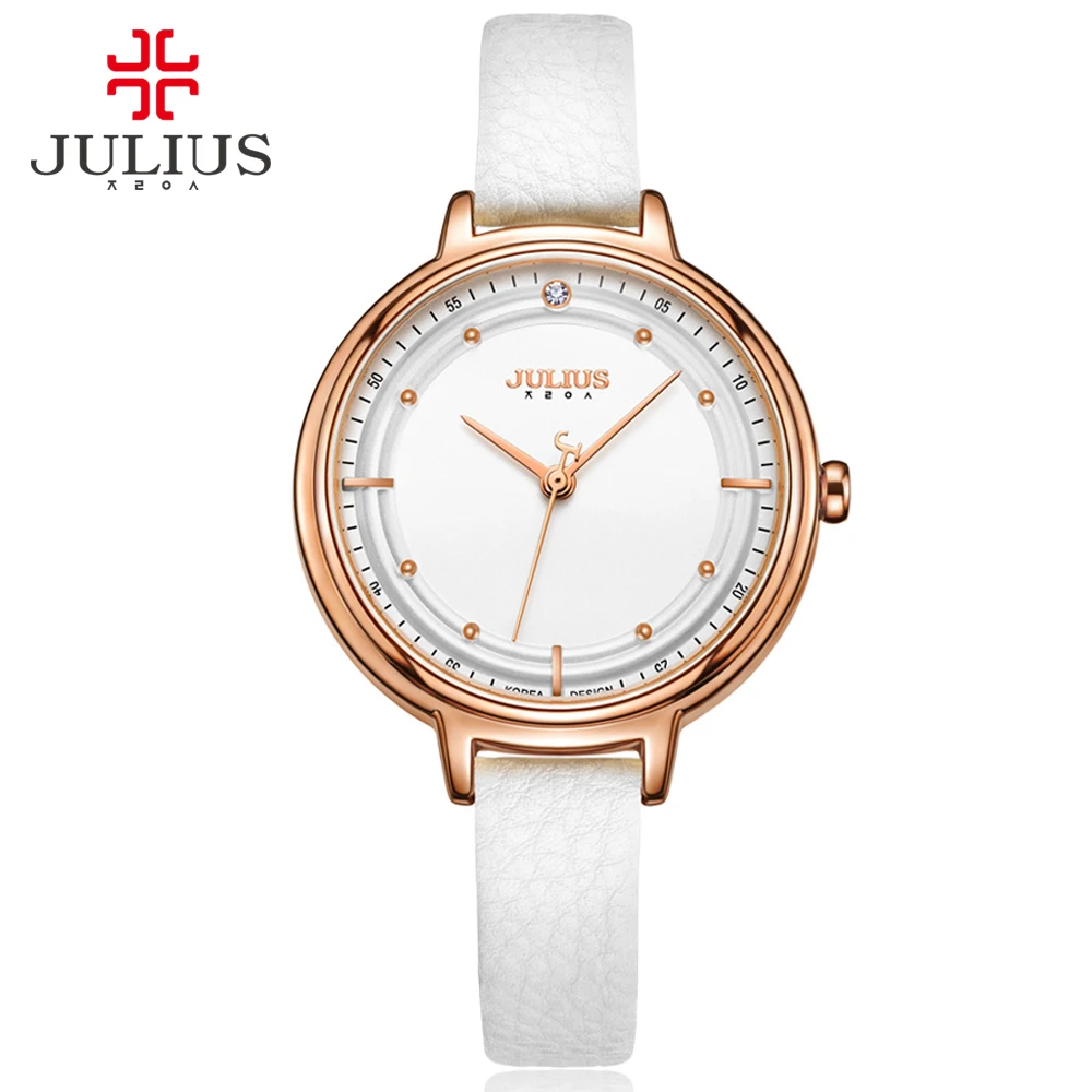 JULIUS JA 905 2019 новые роскошные цвета розового золота женские наручные часы для