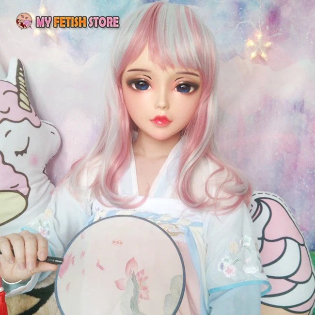 (Chan) женский сладкий девушка Смола половина головы кигуруми BJD глаза Crossdress
