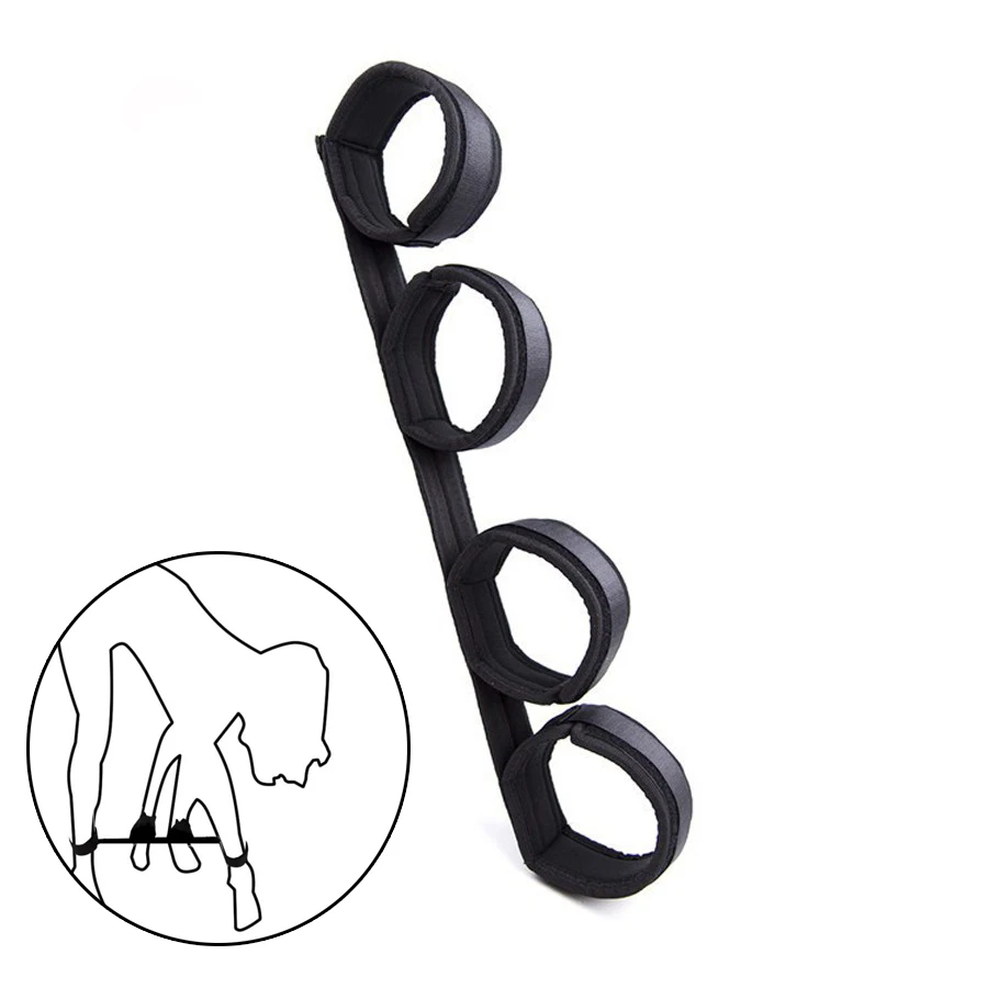 Эротические наручники открытая нога жесткая Mid-Line прямой разбрасыватель БДСМ