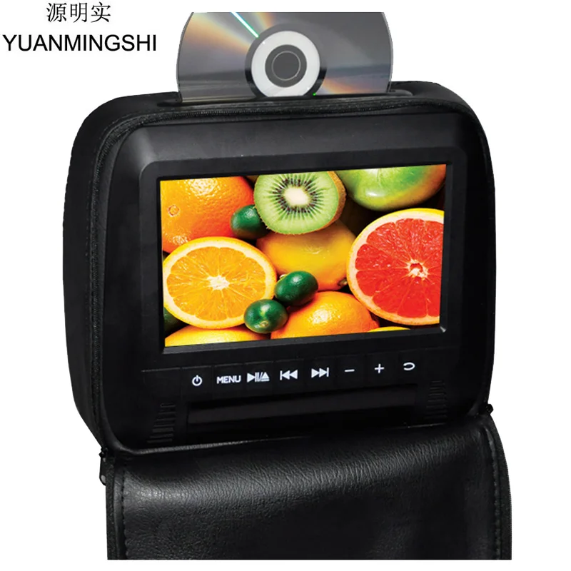 Yuanmingshi 7 дюймов Универсальный подголовник автомобиля dvd-плеер с HDMI 1024x600 ЖК-дисплей