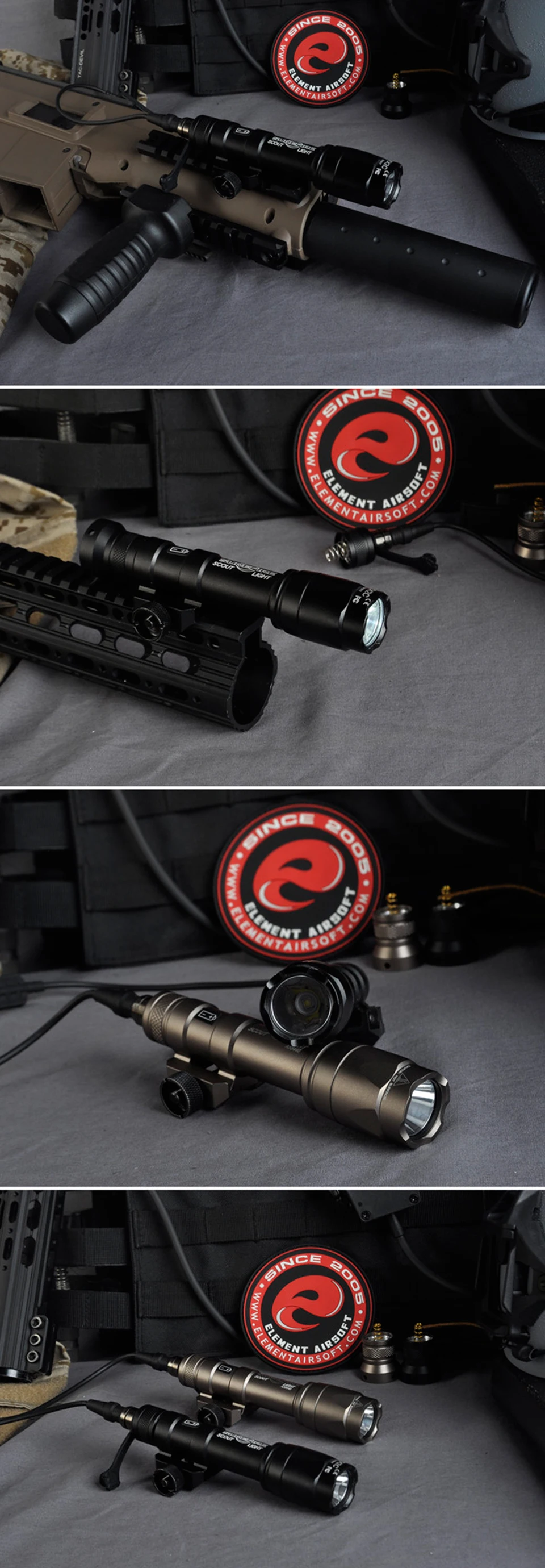 Element Airsoft тактический флэш-светильник Surefir M600 для охоты PEQ-15 Красный ИК лазерный светильник Armas Softair оружейный пистолет светильник PEQ 15