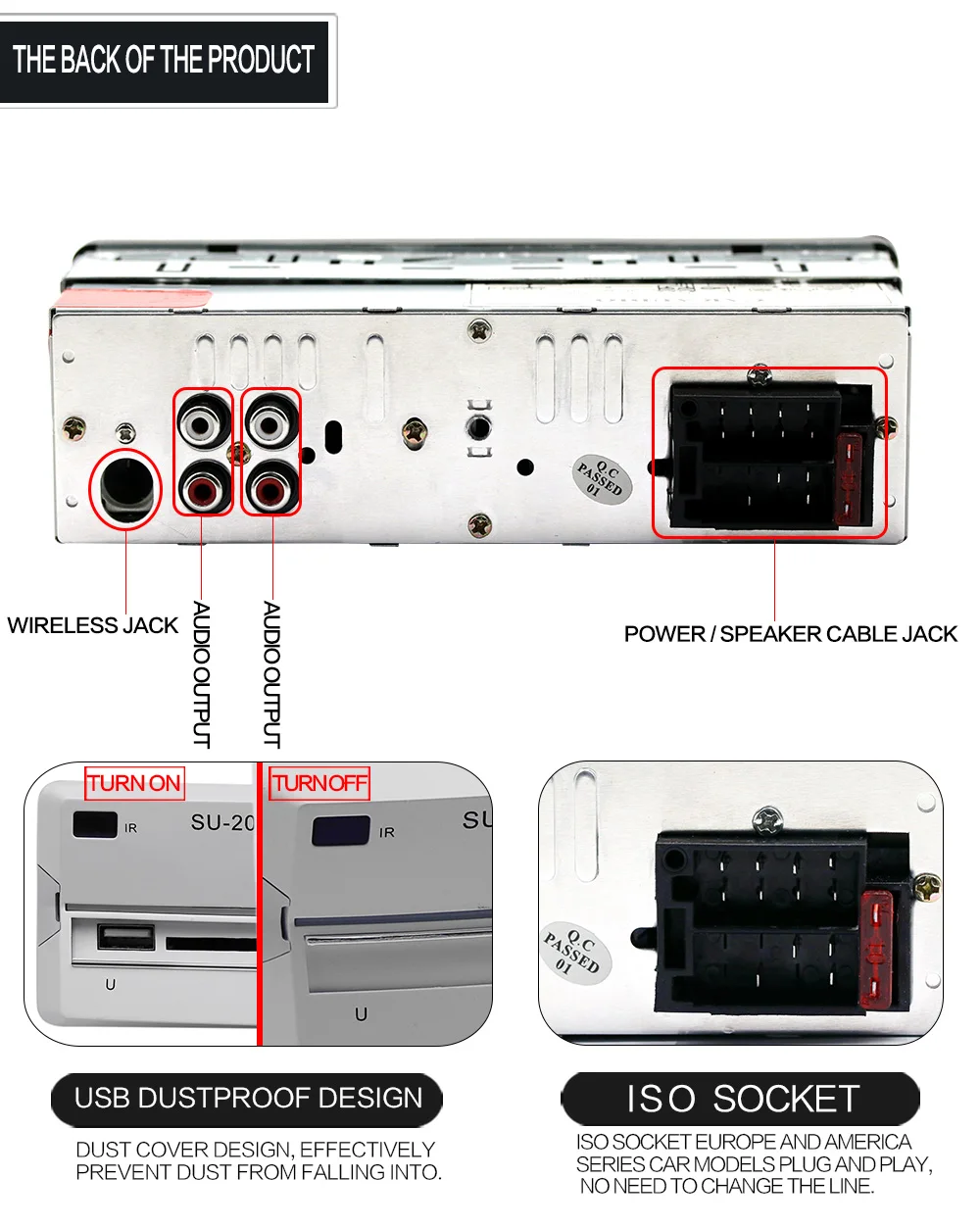 Автомагнитола 1Din в-dash MP3 мультимедийный плеер Bluetooth Музыка Handsfree FM/AUX/USB Udisk карта воспроизведения дистанционное управление Авторадио