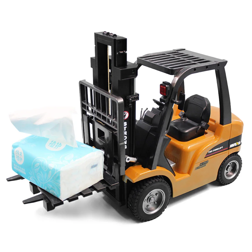 HUINA 1577 2 в 1 RC Вилочного погрузчика кран 1:10 RTR 4 ГГц 8CH 360 градусов вращение