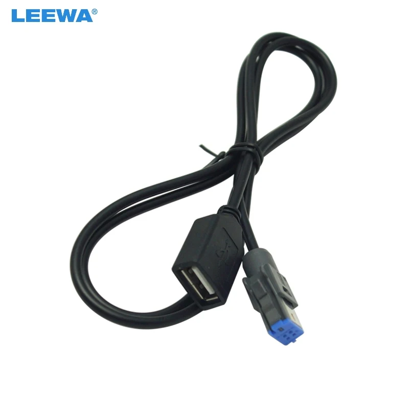 LEEWA 1 шт. автомобильный аудио 4-контактный USB-кабель адаптер Женский USB-разъем для