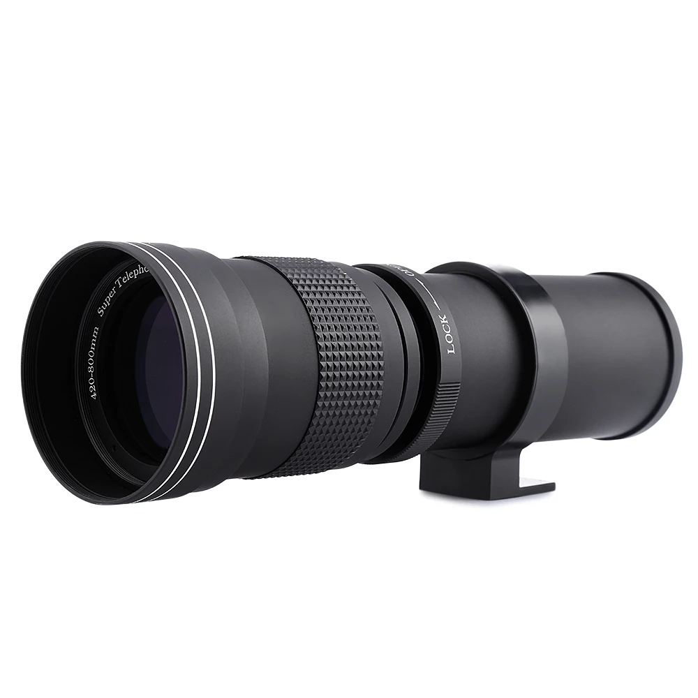 Оригинальный объектив камеры мм 800-420 F/8 3-16 супер телеобъектив ручной зум-объектив