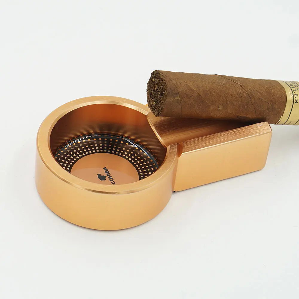 COHIBA титановая винтажная противоскользящая дорожная пепельница для сигарет