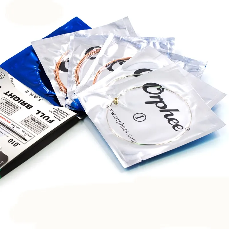 Orphee SA37 010-050 Acoustic Guitar Strings 90/10 Phosphor Copper Hexagonal Core Nickel Alloy Vacuum Packaging 10 set | Спорт и