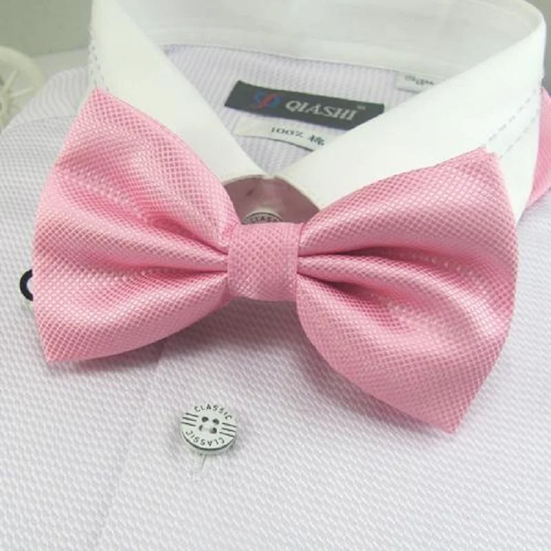 Мужской однотонный галстук бабочка розовый бабочка|bow tie necktie|tie necktiescolorful bowtie |