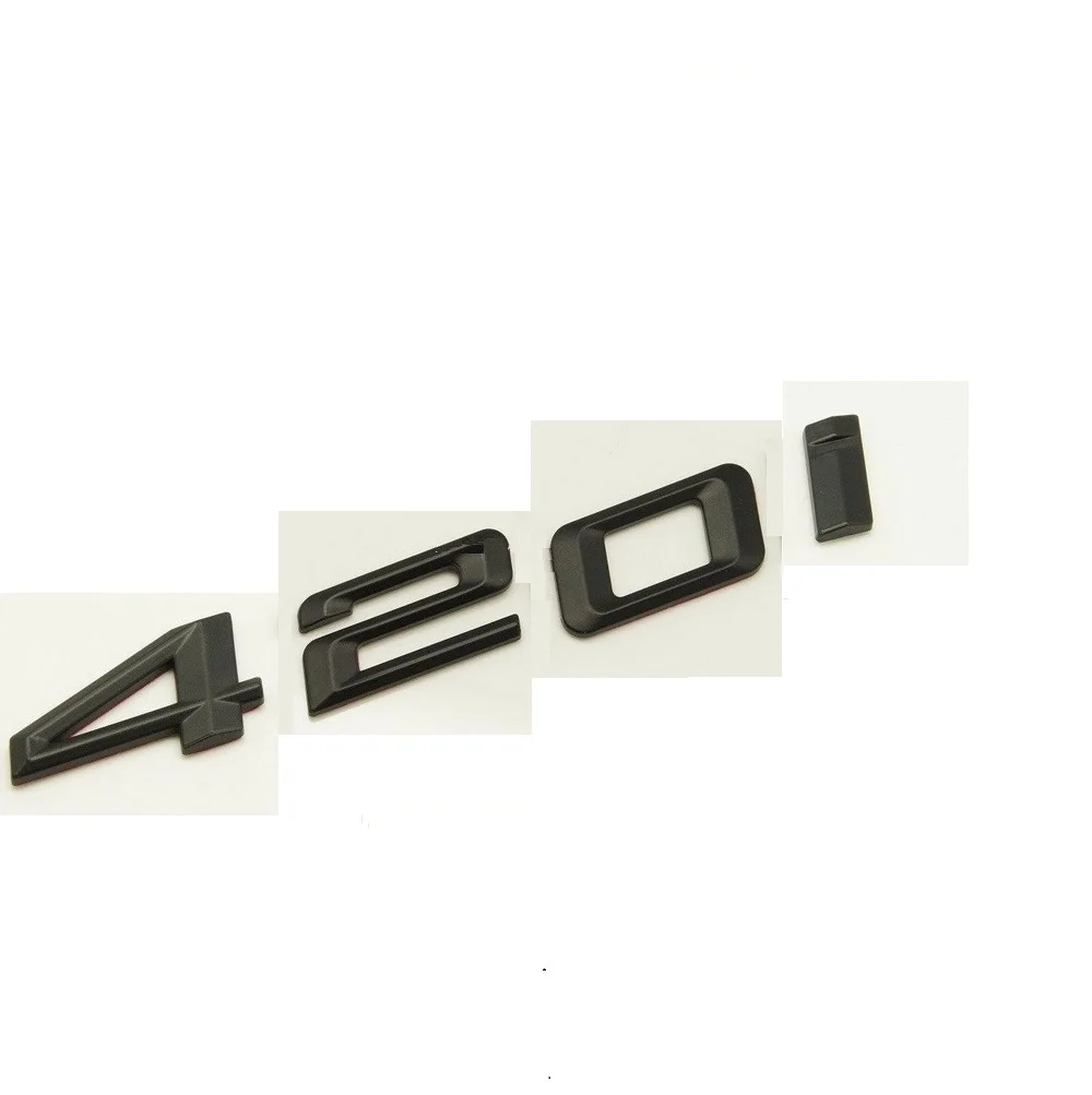

Matte Black ABS Number Letters Word Car Trunk Badge Emblem Letter Decal Sticker for BMW 4 Series 420i