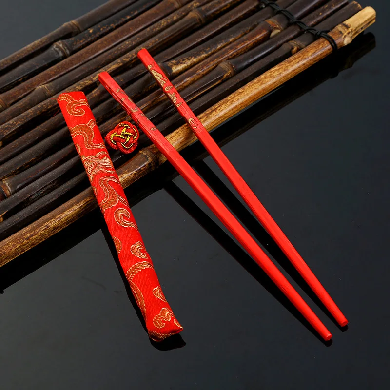 Свадебные палочки 10 пар изысканные с драконом и Фениксом для невесты|chopsticks