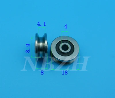 Стальные роликовые подшипники JS0418U 4 мм в 1 шт. 4*18*8 V1804 2RS u образный ролик 0418UU|bearing