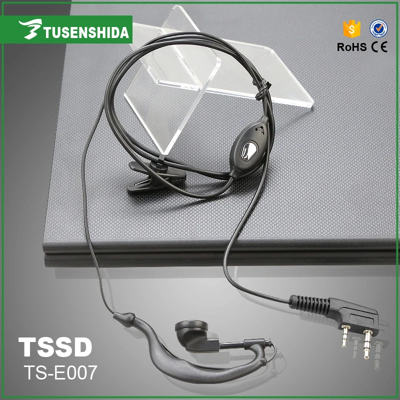 Портативная рация черные наушники 2 контактный К тип приемопередатчик гарнитура