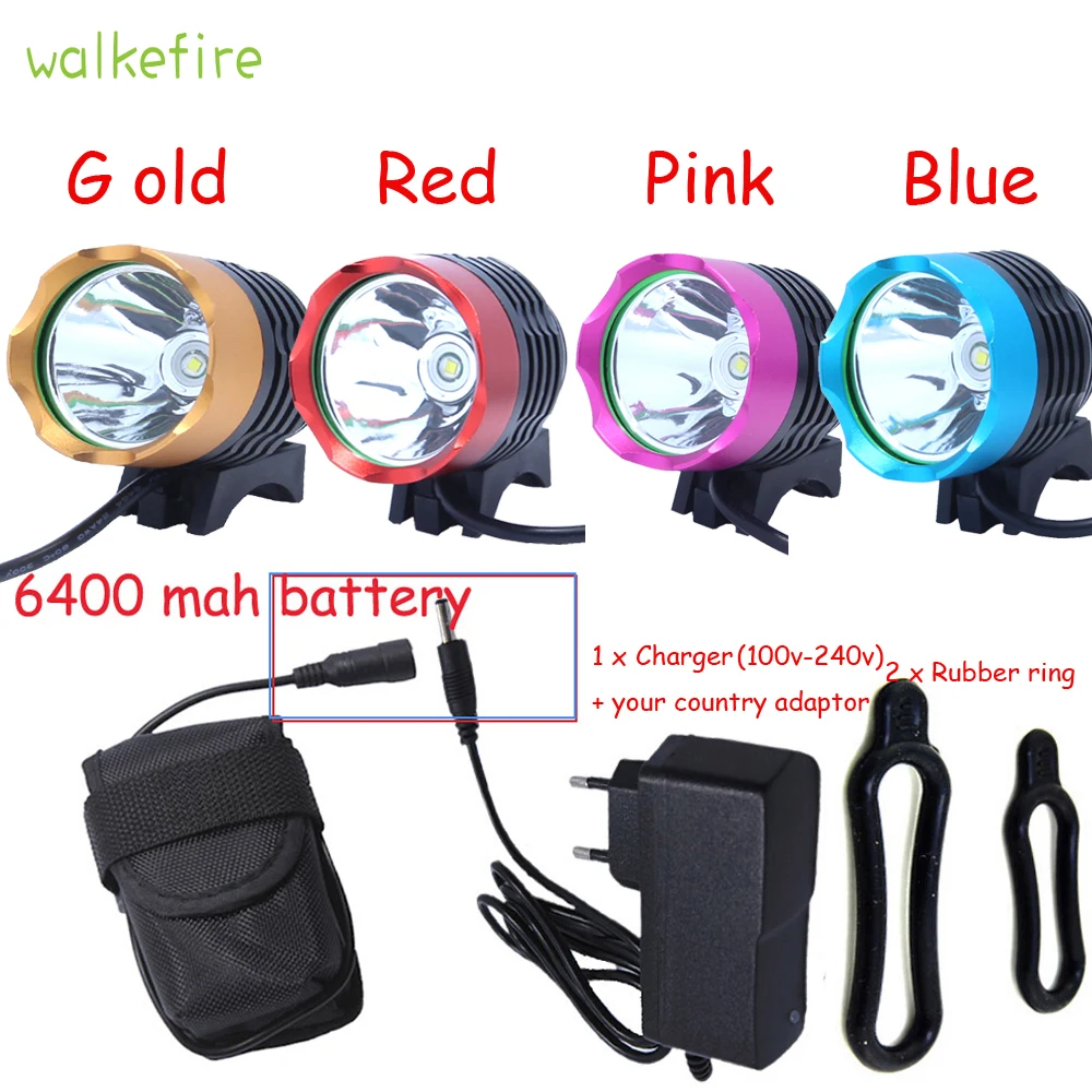 Фонарь для велосипеда Walkfire 2200 люмен XML T6