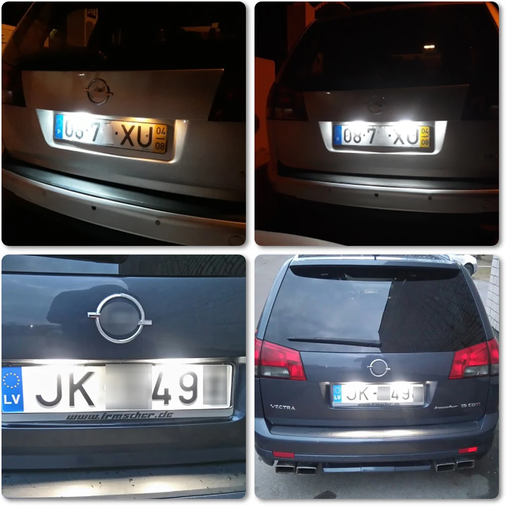 2x Canbus светильник для номерного знака Opel Vectra C Estate 2002-2008 Задний задний габаритный