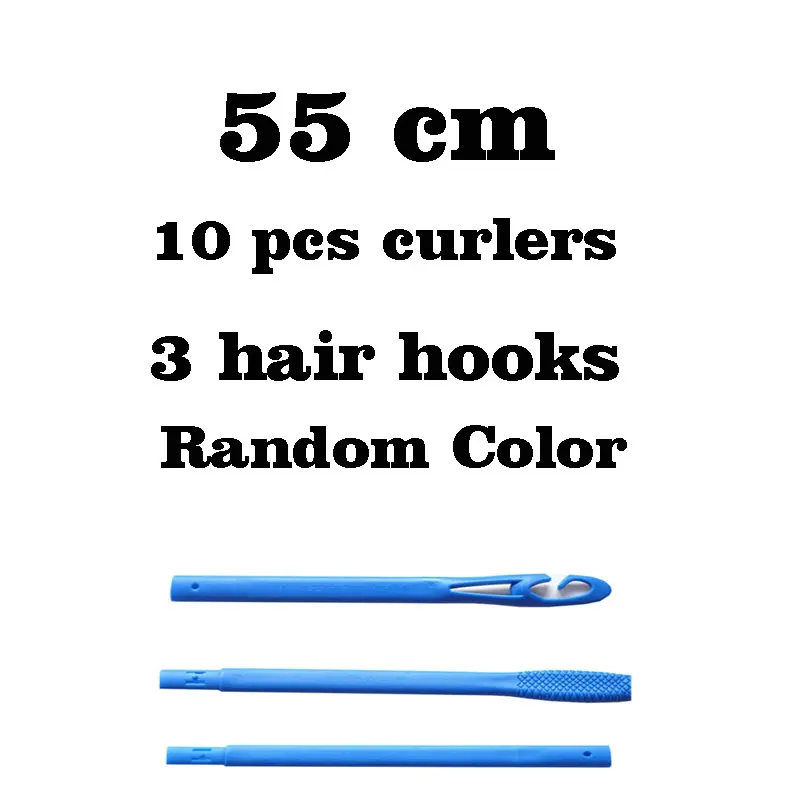 Soft plastic spiral curler safe non-toxic curling tool length 20-65cm magic hair curlers rollers | Красота и здоровье