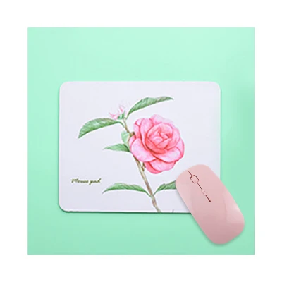 Pink Беспроводной игровой коврик для мыши, комбо, ультра тонкий USB 2,4G приемник, мышь, элегантный милый коврик для мыши, комбо для работы, игровой подарок - Цвет: Pink