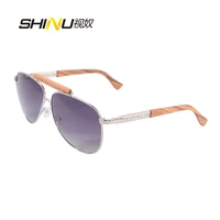 pilot sunglasses men polarized driving sun glasses with real wooden arms unisex uv400 protection eyewear oculos de sol 1565