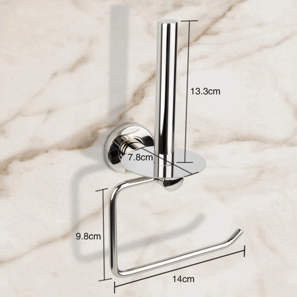 Vertical Toilet Paper Holder SUS 304 Stainless Steel Material Chrome Polished Mirror Effect Bathroom Shell Tissue | Обустройство дома
