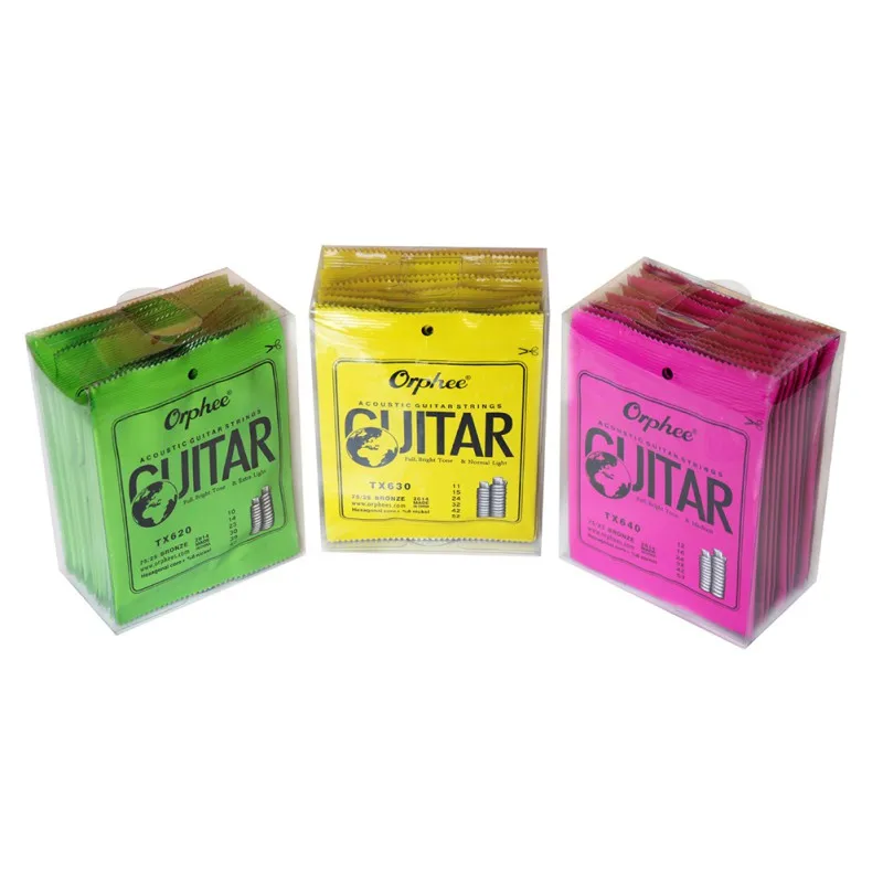 Акустическая гитарная струна с шестигранным сердечником + 8% никеля бронзовый тон