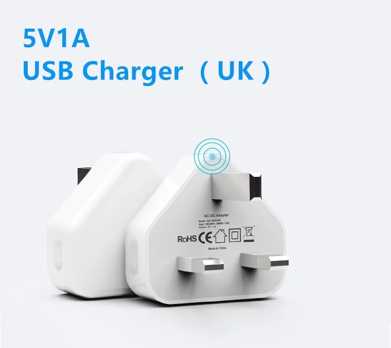 USB зарядное устройство адаптер питания Великобритания штекер 5V1A Для Xiaomi Redmi Note/Note
