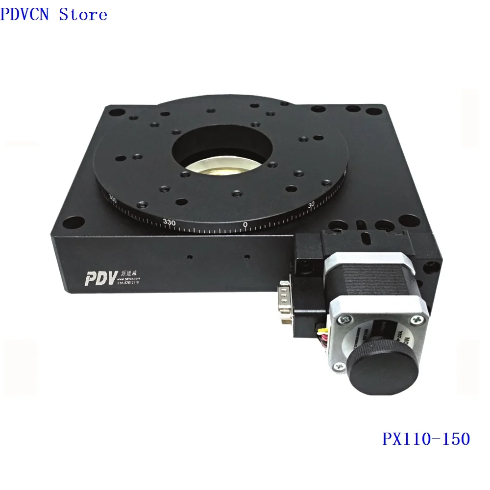 PDV PX110 150 Электрический поворотный этап электрическая вращающаяся платформа