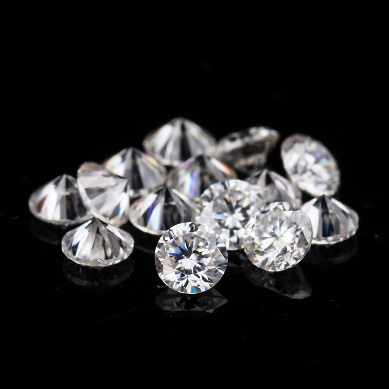 Цвет GH около белого 20 шт свободное кольцо с алмазом Moissanite бусы 2 4 мм круглые