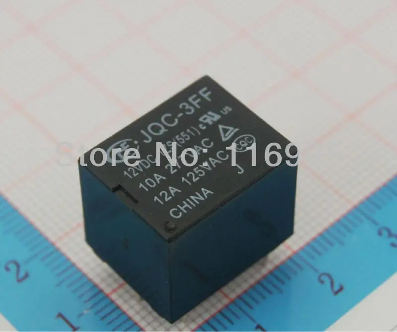 

FREE SHIPPING JQC-3FF-005-012-024-1ZS Power Relay 5V/12V/24VDC PCB Type 4PIN 5PCS