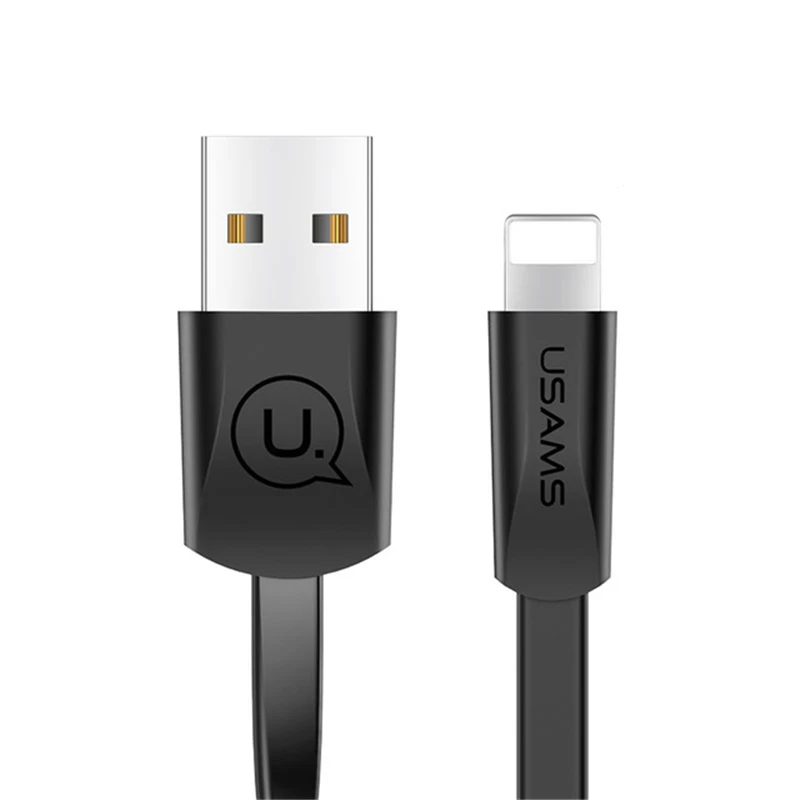 1 2 м плоский шнур USB для синхронизации данных зарядный кабель iPhone 6S 6 7 8 Plus X 5S 5C 5 SE