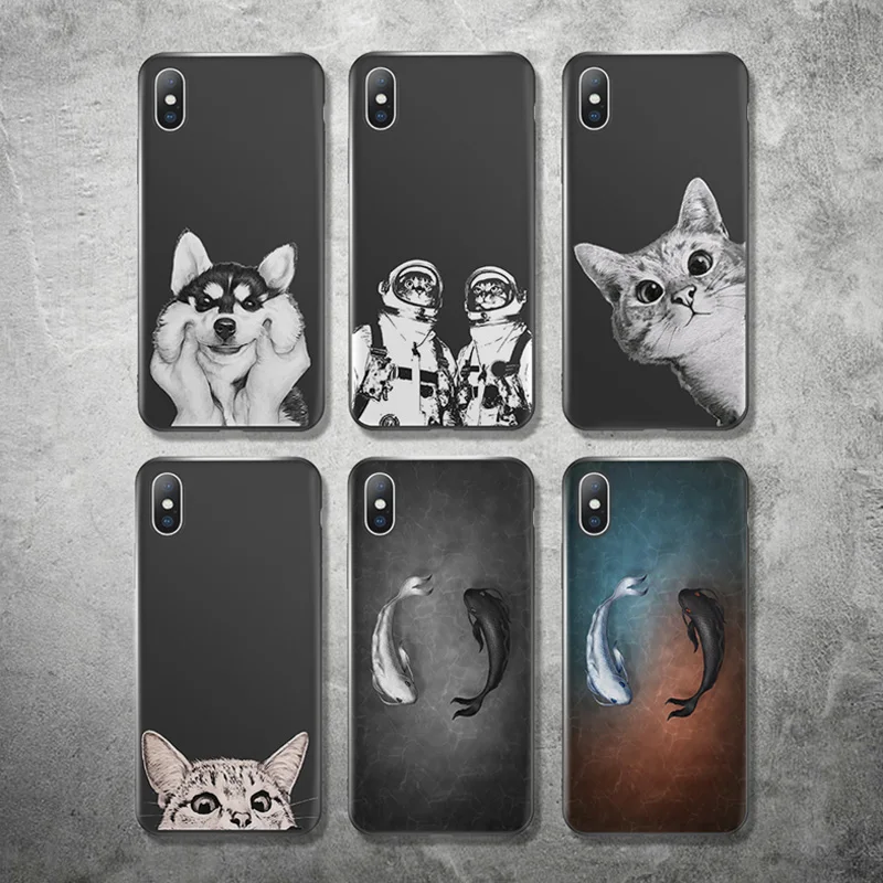 Чехол Lovebay для телефона iPhone 11 6 6s 7 8 Plus X XR XS Max 11Pro 5 чехол из мягкого ТПУ с мультяшным