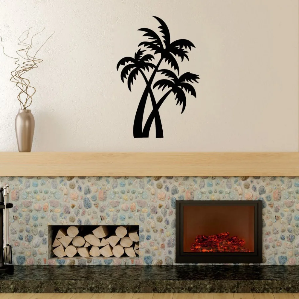 

Palm Trees Wall Stickers Home Decor Living Room Plant Vinyl Wall Art Decals Bedroom Office Wall Decoration Wallpaper Tree Z834