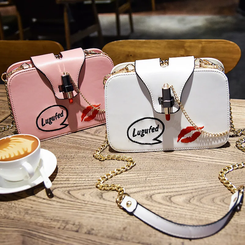 Женская кожаная сумка через плечо с белым карманом для денег телефона красными