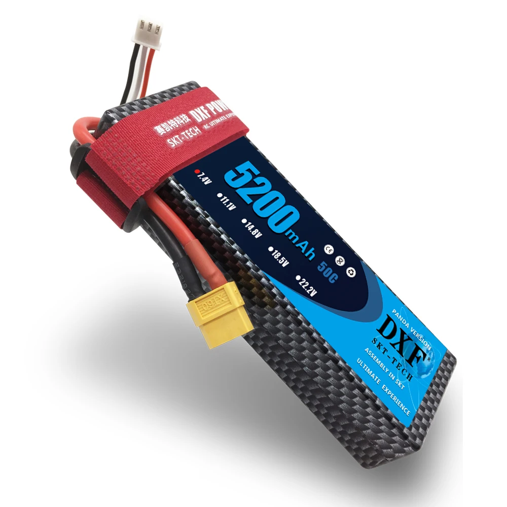 DXF 5200 мАч 50C Lipo 2S 7 4 В аккумуляторные батарейки в твердом чехле для TRX Slash Losi HPI Yokomo 1:8