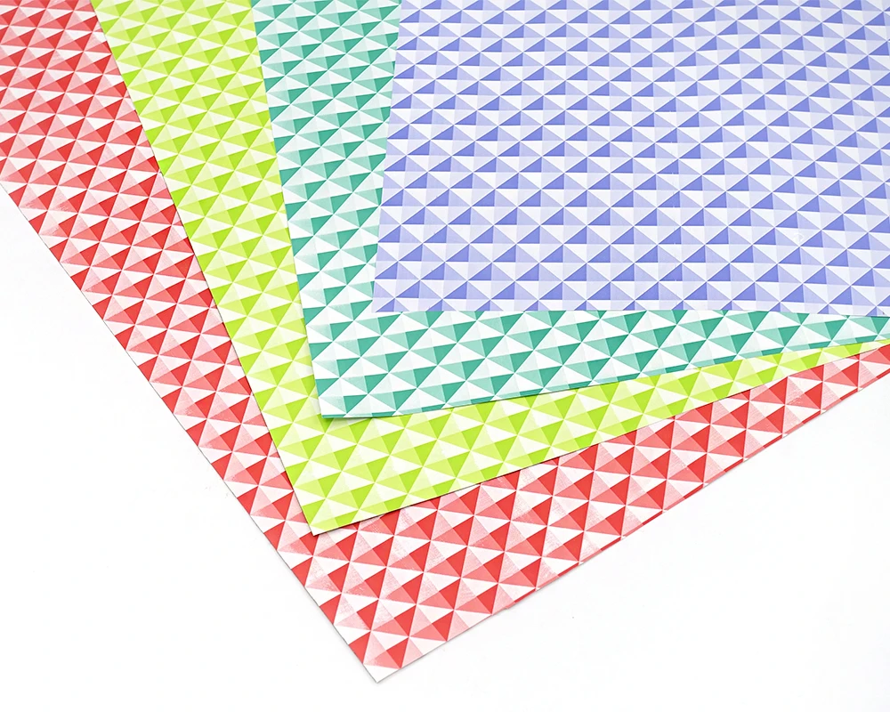 Перламутровая Двусторонняя цветная Геометрическая узорная оберточная бумага