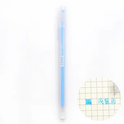 Light blue Креативная прозрачная цветная гелевая ручка с эффектом скраба для студентов, цветная ручка для рисования, инструмент для письма, офисные школьные принадлежности, подарок, 1 шт - Цвет: Light blue